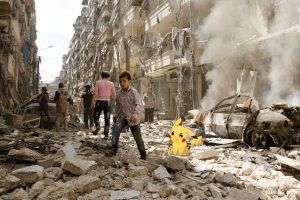 Pokemon Go game in war torn Syria