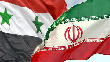 Iran Syria flags