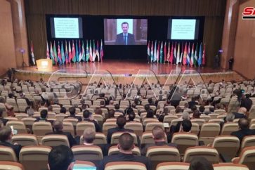 Assad refugees conference video link