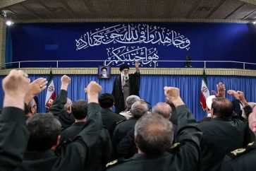 Imam Khamenei addressing IRGC Commander