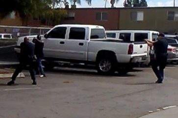Unarmed black man shot dead by US police in a California town