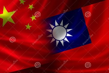China and Taiwan flags