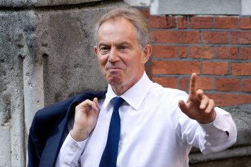 Britain's former prime minister Tony Blair