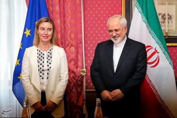 Iranian Foreign Minister Mohammad Javad Zarif and the European Union (EU) foreign policy chief Federica Mogherini