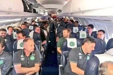 The last picture of Brazil’s Chapecoense Real football team before the doomed flight took off