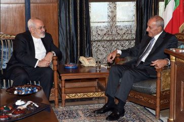 Lebanese Speaker Nabih Berri receives Iranian FM Mohammad Javad Zarif