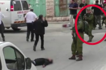 IOF shooting at prone Palestinian (archive)