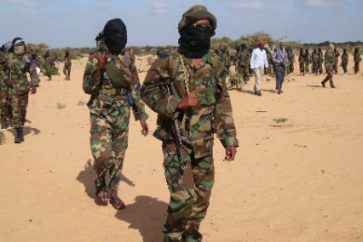 Shabab militants in Somalia