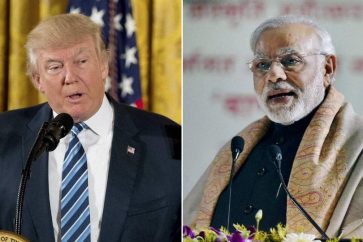 President Donald Trump and Indian Prime Minister Narendra Modi