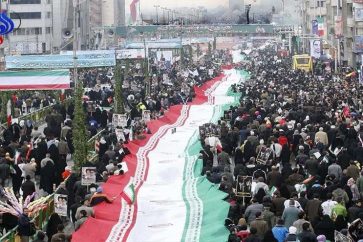 Iranians mark Islamic Revolution anniversary in Tehran, Friday February 10, 2017.