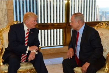 US President Donald Trump - Zionist Prime Minister Benjamin Netanyahu