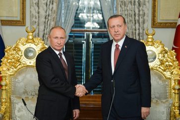 Russia's President Vladimir Putin and Turkey's President Recep Tayyip Erdogan