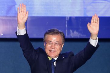 Soutth Korea's new left-leaning president Moon Jae-In