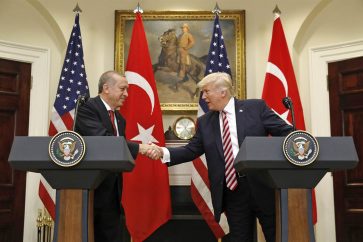 Presidents Donald Trump and Recep Tayyip Erdogan