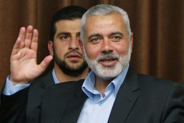 Ismail Haniya, newly elected as head of Hamas' political bureau,
