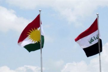 Iraq Kurdistan flags