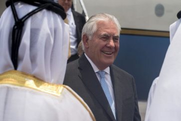 US Secretary of State Rex Tillerson in Qatar