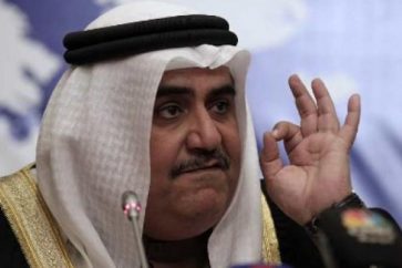 Bahrain's Foreign Minister Khaled bin Ahmed Al Khalifa