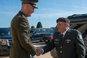 Israeli Chief of Staff Gadi Eisenkot and US Chairman of the Joint Chiefs of Staff, General Joseph Dunford