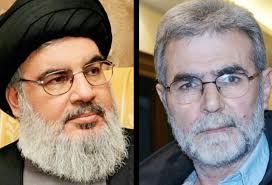 Sayyed Hasan Nasrallah and Ziad Nakhale