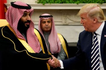 US President Donald Trump and Saudi Crown Prince Mohammed bin Salman