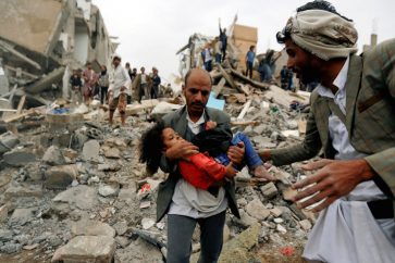 A Picture and its Story: Girl survives air strike that killed her family