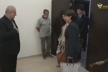 MP Mohammad Raad welcoming Grillo