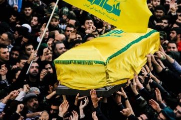 Hezbollah mourning martyr Ali Al-Ashek in Bekaa