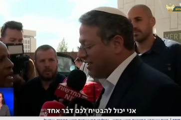 Extremist member of Knesset Itamar Ben-Gvir