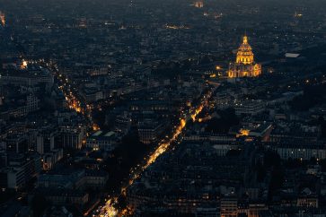 paris-france-dark-sunset