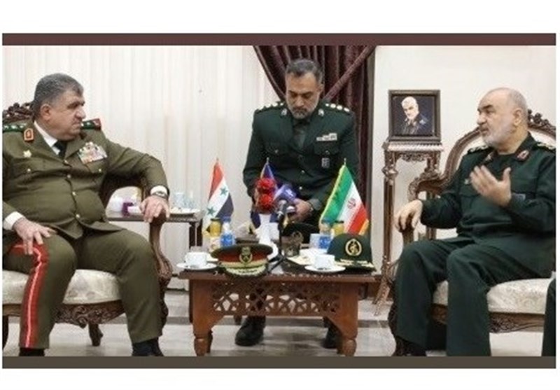 IRGC Chief General Hussein and Syrian Defense Minister Ali Mahmoud Abbas