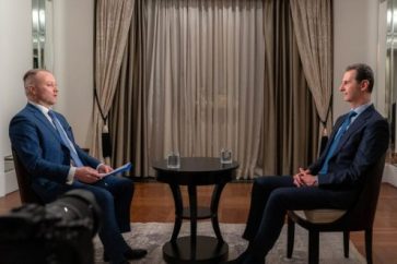 Syrian President Bashar Al-Assad in an interview with Rossiya Segodnya Agency