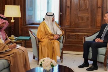 President Bashar al-Assad receives Saudin ambassador Ambassador Nayef Al-Sudairi