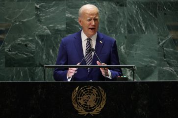 U.S. President Joe Biden addresses the 78th Session of the U.N. General Assembly in New York City, U.S., September 19, 2023.  REUTERS/Mike Segar