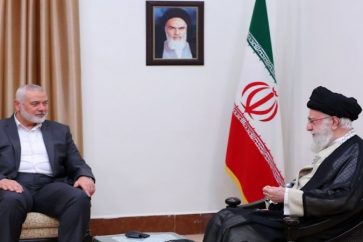 Imam Khamenei with Ismail Haniyeh