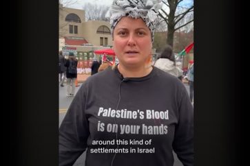 US activists set up settlement near Israeli embassy in Washington