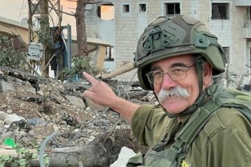 Israeli researcher Ze'ev Erlich seen in Israeli military uniform on November 20, 2024, hours before he was killed in a gun battle with Hezbollah fighters.