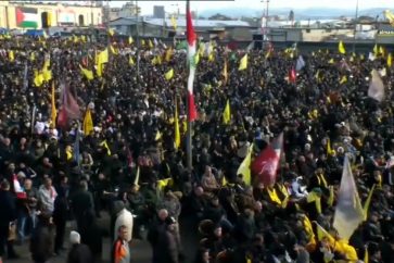 Sayyed Nasrallah funeral Camille Chamoun Sports City Stadium