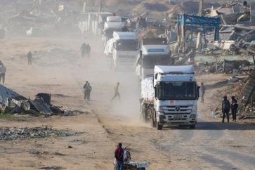 Aid Trucks Gaza Rafah