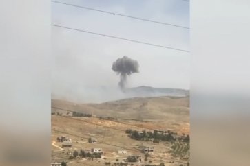 Israeli air raid on Eastern Mountain Range