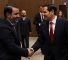 Le secrétaire d'État américain Marco Rubio et son homologue syrien Assaad el-Chaibani, à Antalya en Turquie, le 15 mai 2025.